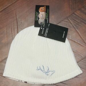 EDTREK Womens Performance Reversible Ponytail Beanie - Windproof Fleece Winter